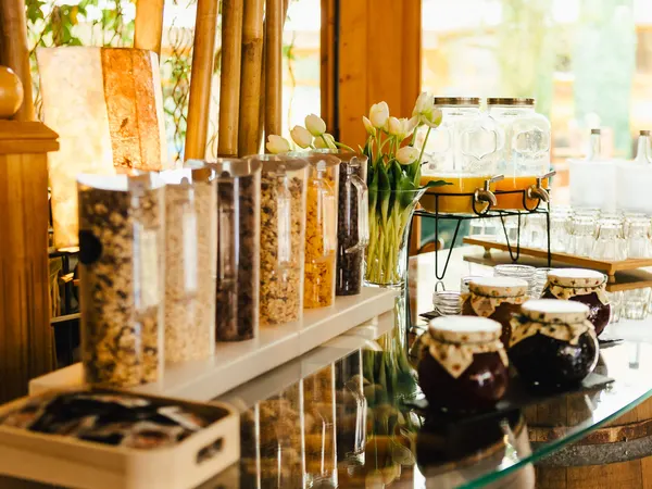 Frühstücksbuffet mit Cerealien